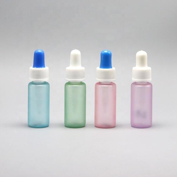 Quality 15ml Round Shape PET Plastic Dropper Bottle with Tube Medicine Grade Customized for sale