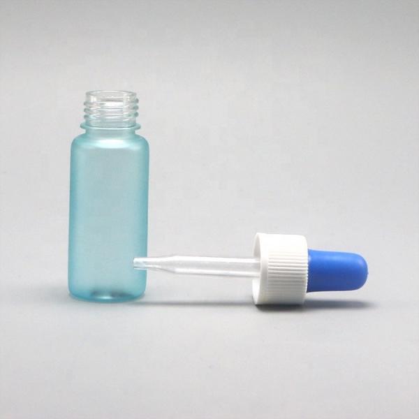 Quality 15ml Round Shape Customization PET Dropper Bottles for Liquid Dispenser Sample for sale