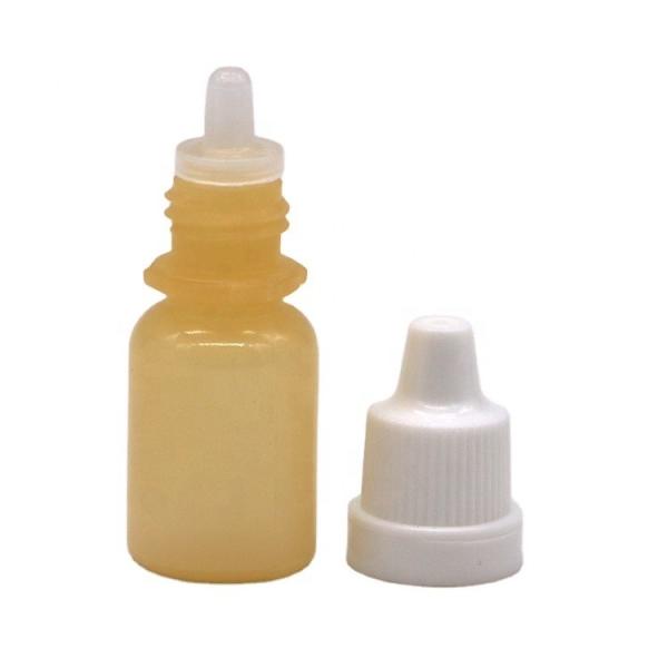 Quality LDPE Plastic White Empty Squeezable Eye Liquid Dropper Bottle with Tamper Proof Caps 10mL for sale