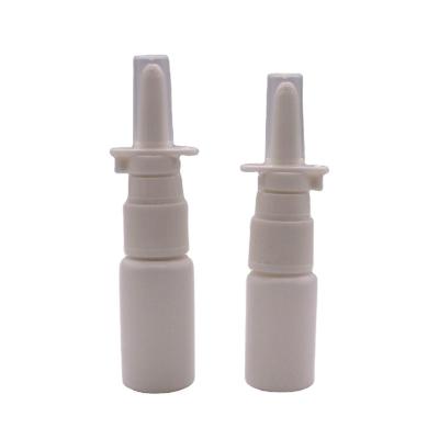 China 15ml/20ml/30ml HDPE Nasal Spray Plastic Bottle with Custom Color and Spray Nozzle Cap for sale