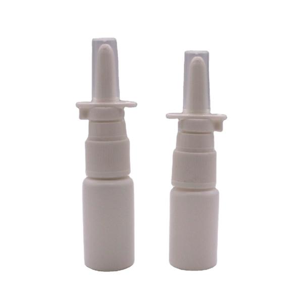 Quality 15ml/20ml/30ml HDPE Nasal Spray Plastic Bottle with Custom Color and Spray Nozzle Cap for sale
