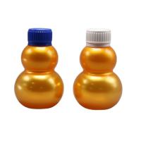 Quality 120ML PET Gourd Bottle for Health Products Customizable Color Screw Cap and Free Sample for sale