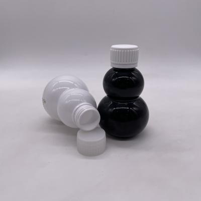 Quality 120ML PET Gourd Bottle for Health Products Customizable Color Screw Cap and Free for sale