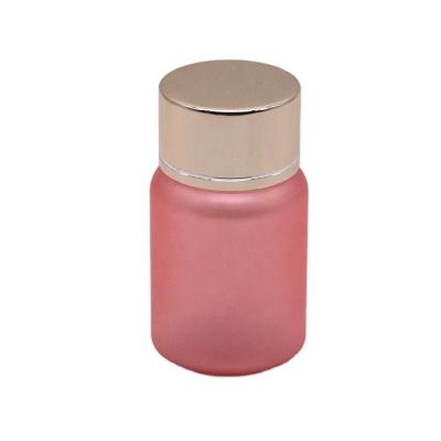 China 40ML Matte Pink PET Food Grade Delicate Plastic Capsule Pill Bottle for Health Care for sale