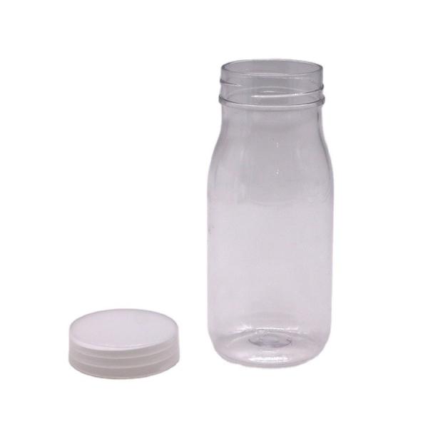 Quality Collar Material PET Milk Tea Plastic Bottle for Liquid Beverages for sale