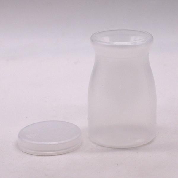 Quality Customized Logo 100ml PP Round Pudding Bottle Perfect for Milk and High for sale