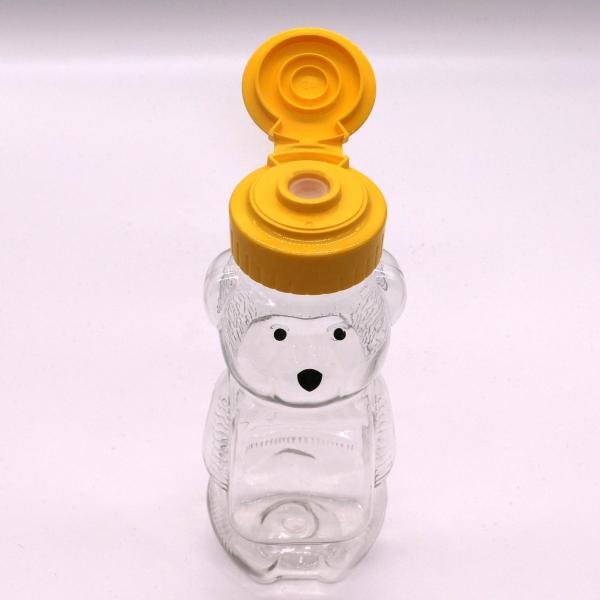 Quality 200ml PET Bear Plastic Honey Jars for Food Grade and Creative Student Portable for sale