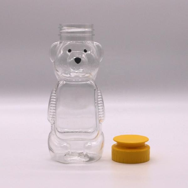 Quality 200ml PET Bear Plastic Honey Jars for Food Grade and Creative Student Portable for sale