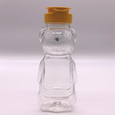 Quality 200ml PET Bear Plastic Honey Jars for Food Grade and Creative Student Portable for sale