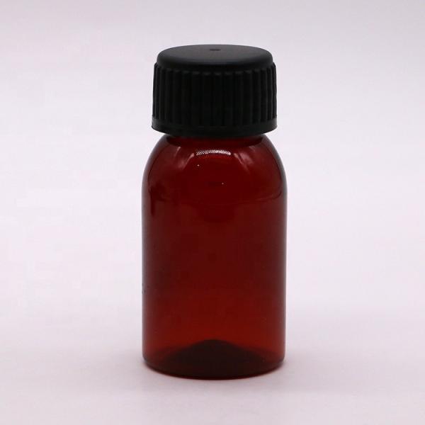 Quality Tamper Evident Cap 50ML PET Cough Syrup Bottle for Oil Lubricating Oral Liquid for sale