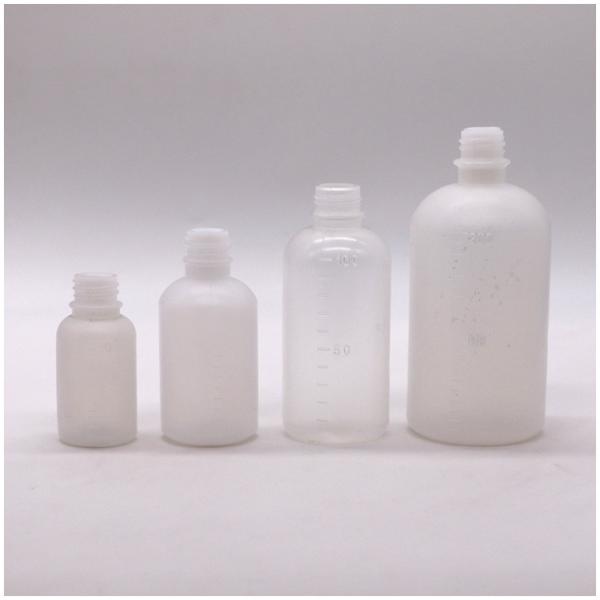 Quality Medicine 100ml PET Liquid Empty Plastic Bottle with Scale and Customizable Color for sale