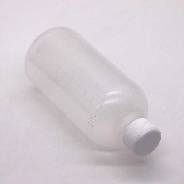 Quality Medicine 100ml PET Liquid Empty Plastic Bottle with Scale and Customizable Color for sale