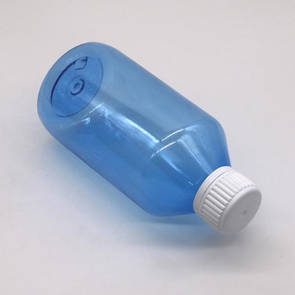 Quality Custom Color 250ML PET Plastic Liquid Bottle Screw Cap and Color Option Included for sale