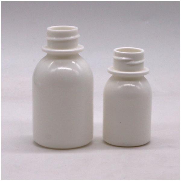 Quality Child Resistant Lid Container 60ml PE White Oral Liquid Medicine Bottle for for sale