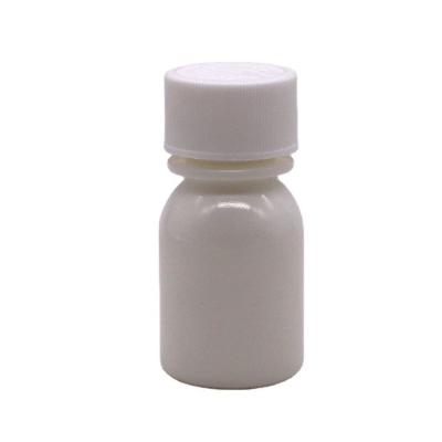 China 30ml PE White Oral Liquid Medicine Bottle with Child Resistant Lid and CRC Cap for sale