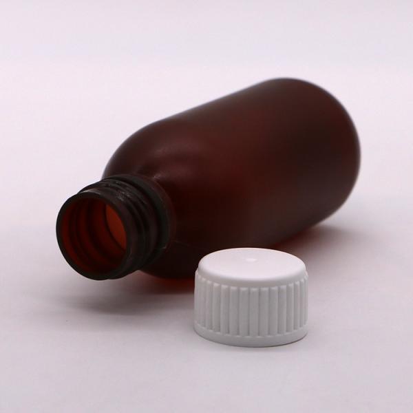 Quality 120ml Cough Syrup Round Liquid Frost Plastic Bottle Container for Medical Waste for sale