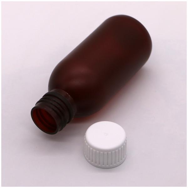 Quality 120ml Cough Syrup Round Liquid Frost Plastic Bottle Container for Medical Waste for sale