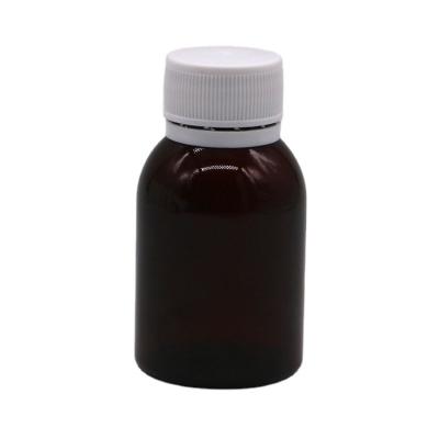 China 80ML PET Maple Cough Syrup Oral Liquid Bottle with Screen Printing and Safety Cap for sale