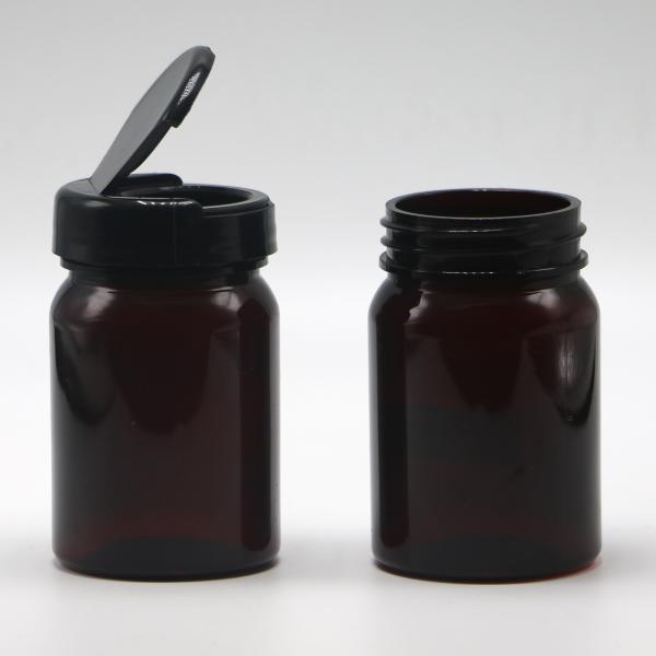 Quality Screen Printing 80ML PET Medical Plastic Refillable Bottle for Capsule Pill for sale