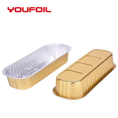 Chine OEM Recycled Cake Rectangular Aluminum Foil Container Food Baking Aluminum Tray à vendre