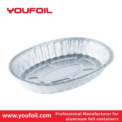 China Microwavable Disposable Aluminum Foil Food Tray Food Storage Nontoxic for sale