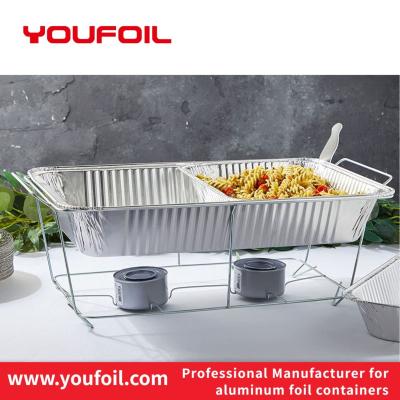 China Household Disposable Large Aluminum Foil Steam Table Pans With Lid for sale
