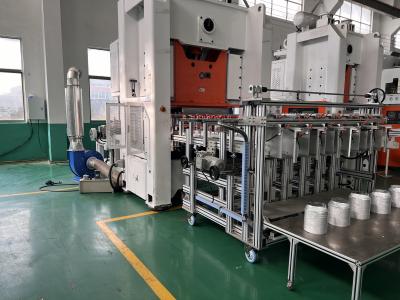 China Recipiente de alimento totalmente automático de trabalho de Alufoil da estabilidade do estábulo do de alta capacidade de 4 cavidades que faz a máquina com melhor preço à venda