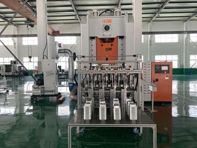 China 380V 50HZ 3 Phases Aluminium Foil Pan Making Machine With 0.025mm - 0.200mm Thickness for sale
