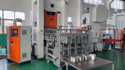China 26KW Aluminium Foil Container Making Machine With 1220 × 900 Mm Food Plate Dimensions for sale