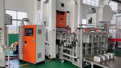 Κίνα Σταθερό εμπορευματοκιβώτιο τροφίμων αλουμινίου τύπων 27KW που κατασκευάζει τη μηχανή 260mm το κτύπημα προς πώληση