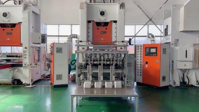 Chine 4 chaîne de production de conteneur de papier aluminium des cavités 0.8Mpa machine de conteneur en aluminium à vendre