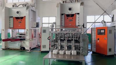 China 3Phase Semi Automatic Aluminium Foil Container Making Machine 75 Strokes/Min for sale
