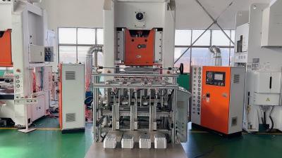 China 12000pcs/H Alunimum Food Packing Container Making Machine 200 Micron Thickness for sale