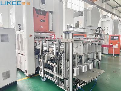 China 800KN Four Colums Strong Aluminium Foil Food Cup Making Machine Aluminium Foil Plate Making Machine With Scrap Baler for sale