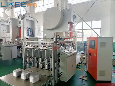 China Automatische machine voor het maken van potten van aluminiumfolie met hoge productiviteit Te koop