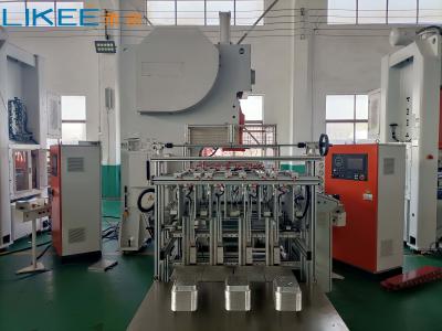 China 4 holtes 18,5 kW Aluminiumfolie plaat maken machine 75 slagen/min Te koop