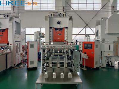 China Máquina de fabricação de recipientes de folha de alumínio 380V Mitsubishi controle PLC Corpo de aço em relevo personalizável à venda