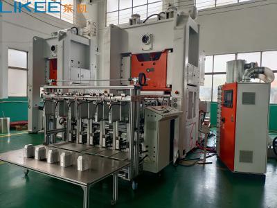 China Schneider Electrical 5~6 Cavities 12000pcs/hour Speed Aluminum Foil Tray Making Machine for sale