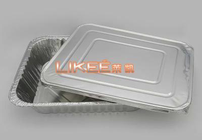 中国 0.030mmの包まれる食糧のための使い捨て可能なアルミ ホイルの食品容器 販売のため