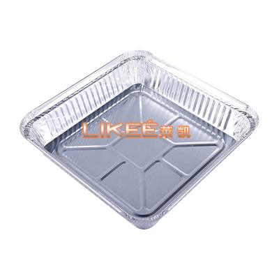 China Wrinkle wall 750ml Aluminium Foil Food Container No Color Fade for sale