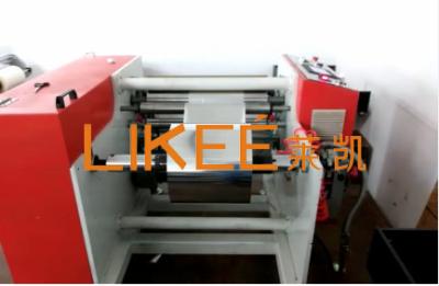 China Máquina de Rewinder do rolo da máquina do rebobinamento da folha de alumínio de LK-SR450 0.8MPa à venda