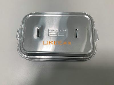 China Silver 1LB Aluminium Foil Container Lids for Disposable Container Pack for sale