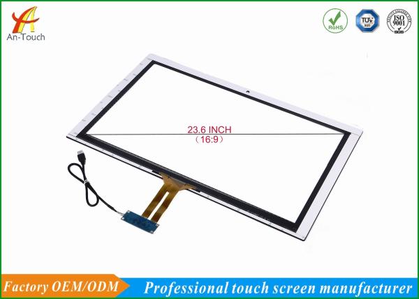 Quality Custom Usb Touch Display Panel , Large Flat Panel Touch Screen 23.6 Inch for sale