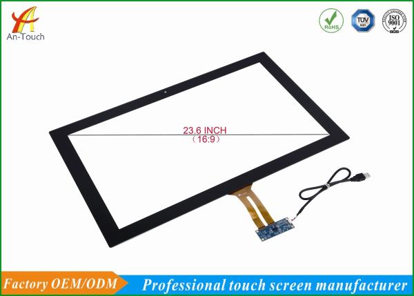 Quality 23.6 Inch Glass Usb Multi Touch Screen Panel Long Life For Karaoke Machine for sale