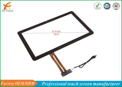 China 21.5 Inch KTV Touch Screen Panel 2mm Thickness 6H Cover Glass , 4KV ESD Contact for sale