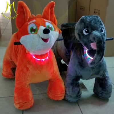China Hansel amusement baby electrical plush rocker horse electronic games machine for kids for sale