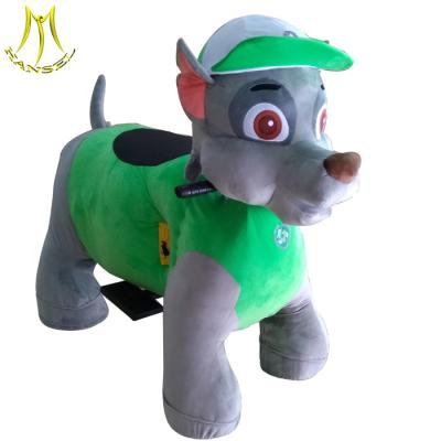 China Hansel amusement park coin operated walking motorized plush riding animals for sale