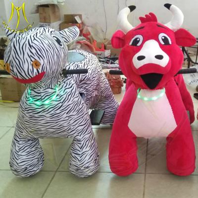 China Hansel entertainment electric game machine animal large plush ride toy for sale