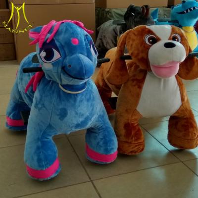 China Hansel  amusement electric mountable plush motorized animal for mall for sale