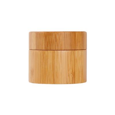 Chine Eco Friendly Bamboo Jar Packaging For Cosmetic Cream Packaging 30g 50g 100g à vendre